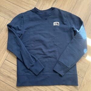 The North Face Blue Crew Patch Sweater size small